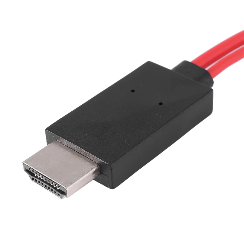 2X 6.5 قدم Micro-USB إلى كابل محول 1080P HDTV لأجهزة Android Galaxy S3 (11 Pin، أحمر)