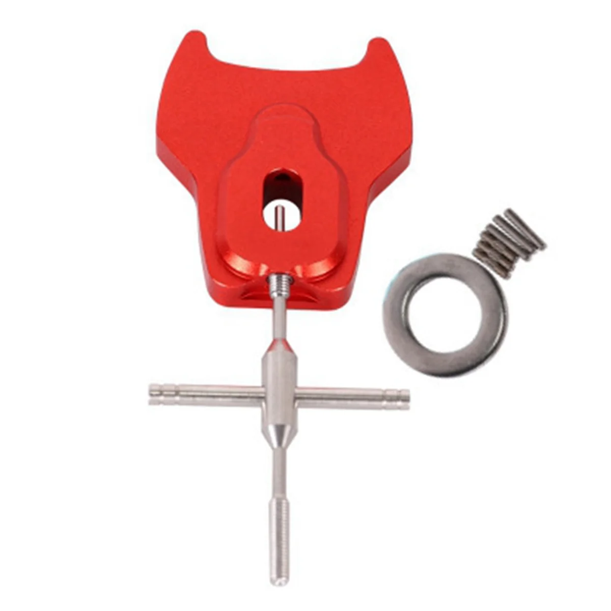 A72Z Reel Bearing Remover Tool Spool Bearing Pin Remover Easy to Use Aluminum Alloy Spool Dismantling Fishing Device Red