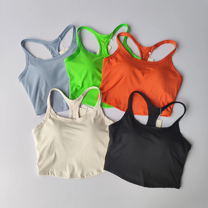 2024 New Women Sports Bra Beauty Back Yoga Underwear Pilates Training Bra Running Underwear Fitness Camisole Vest Gym Top Female