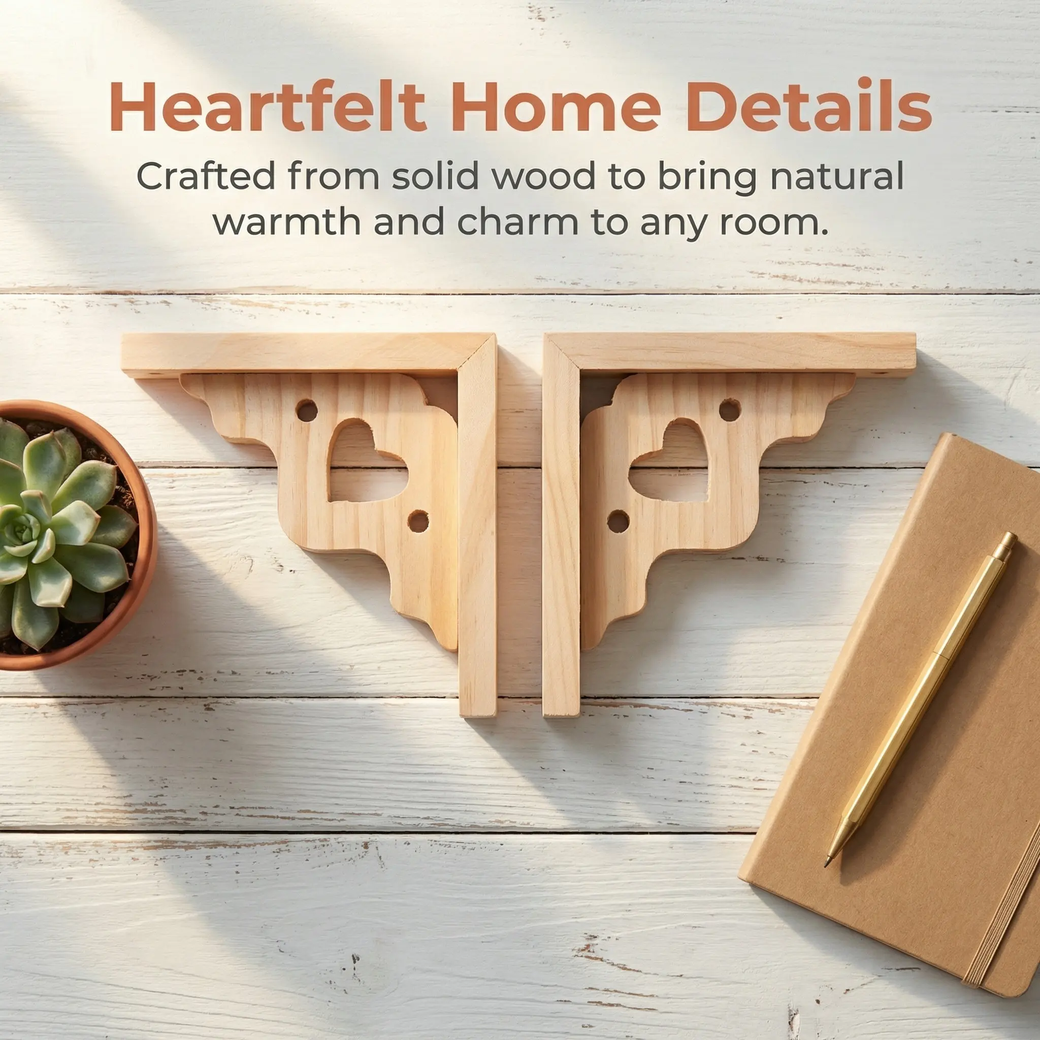 2Pcs Floating Shelf Brackets Triangle Heavy Duty Wall Mounted Wooden Shelf Supports Rack Holder for Bedroom Kitchen Living Room