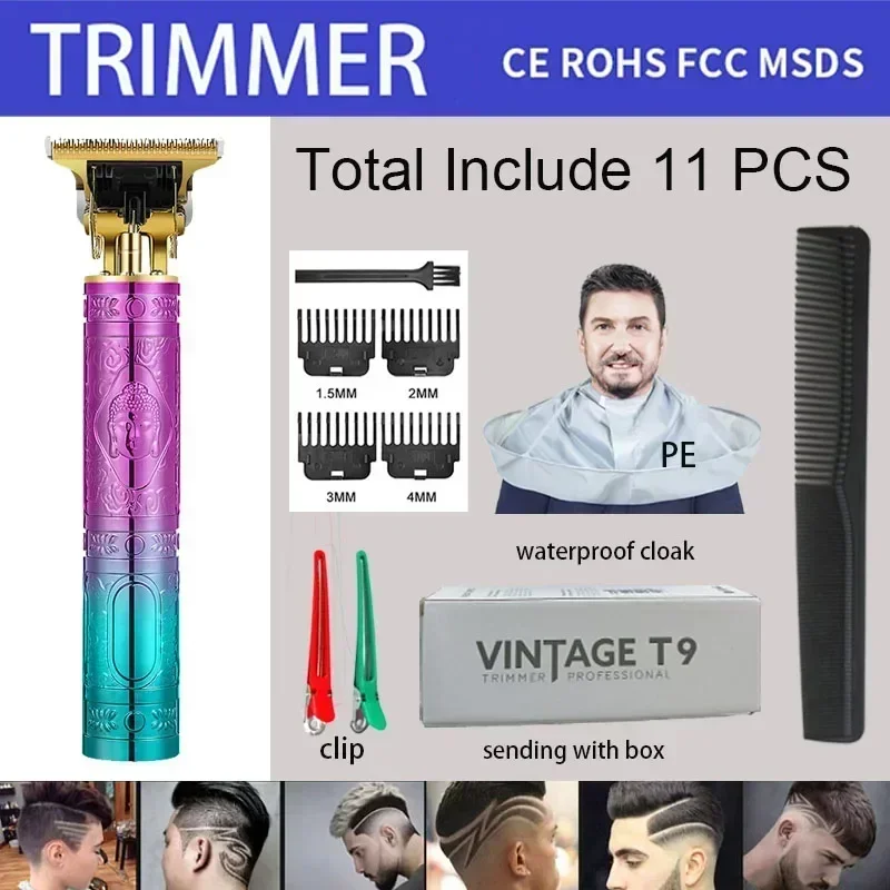 Rechargeable Hair Cutting Men's Electric Shaver Hair Trimmer Beard Clipper Barber Hair Cut Machine