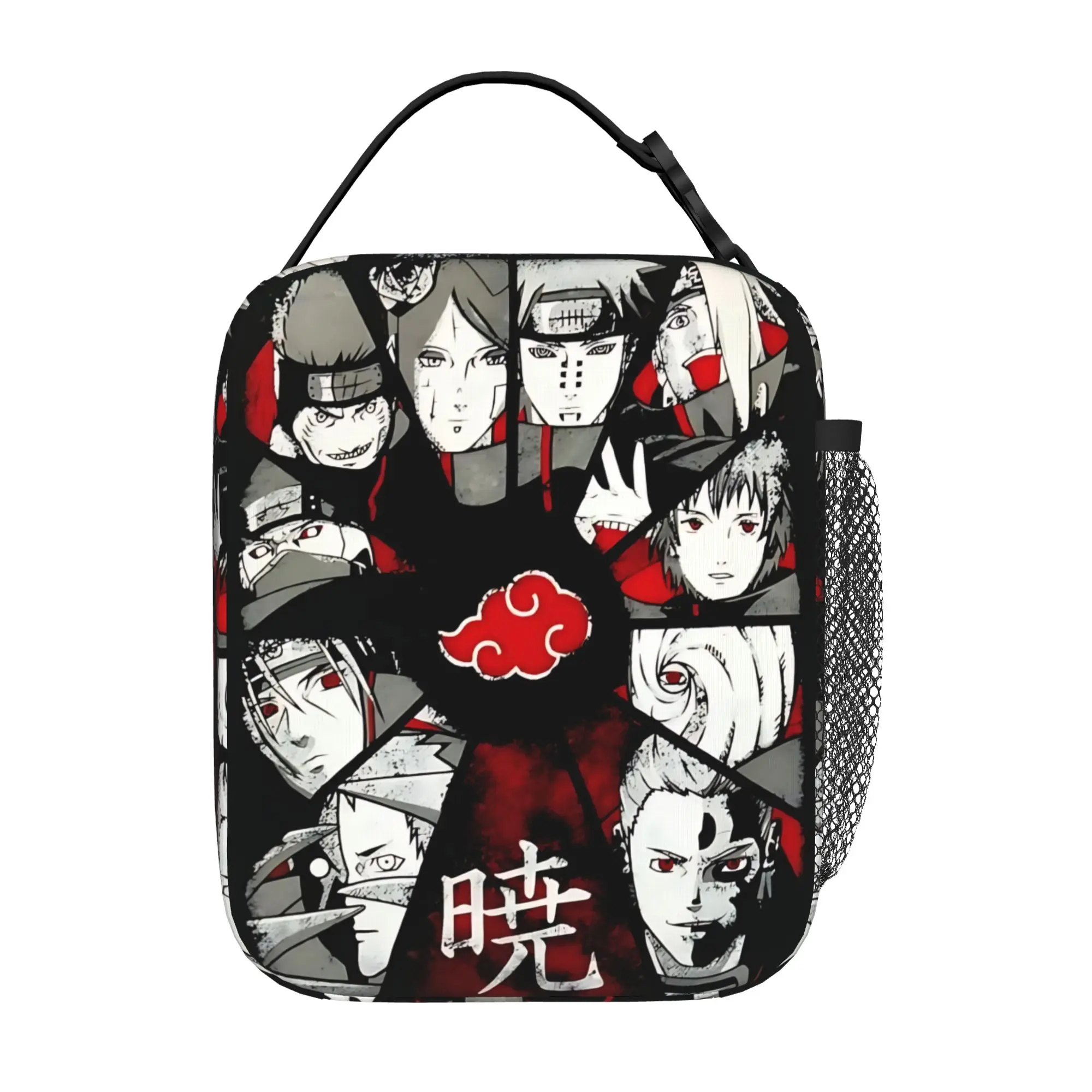 Naruto anime comic Insulated Lunch Bag Meal Pack Rice Bag  bolsa Student Bento Lunch Handbag Insulation
