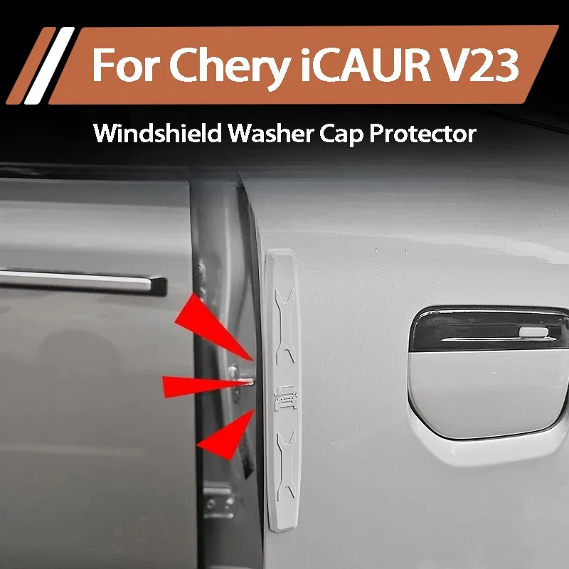 For Chery iCAUR V23 2025 2026 Car Door Anti Collision Rubber Strip Anti Scratch Protective Trim Exterior Auto Accessories
