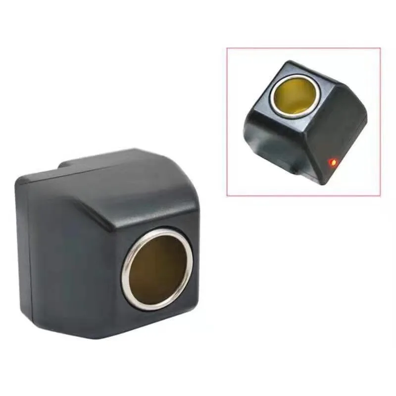 110V 240V AC To 12V DC Car Power Adapter,Portable Car Cigarettes Lighter Adapter with LED Light Indicator (US EU UK Plug)