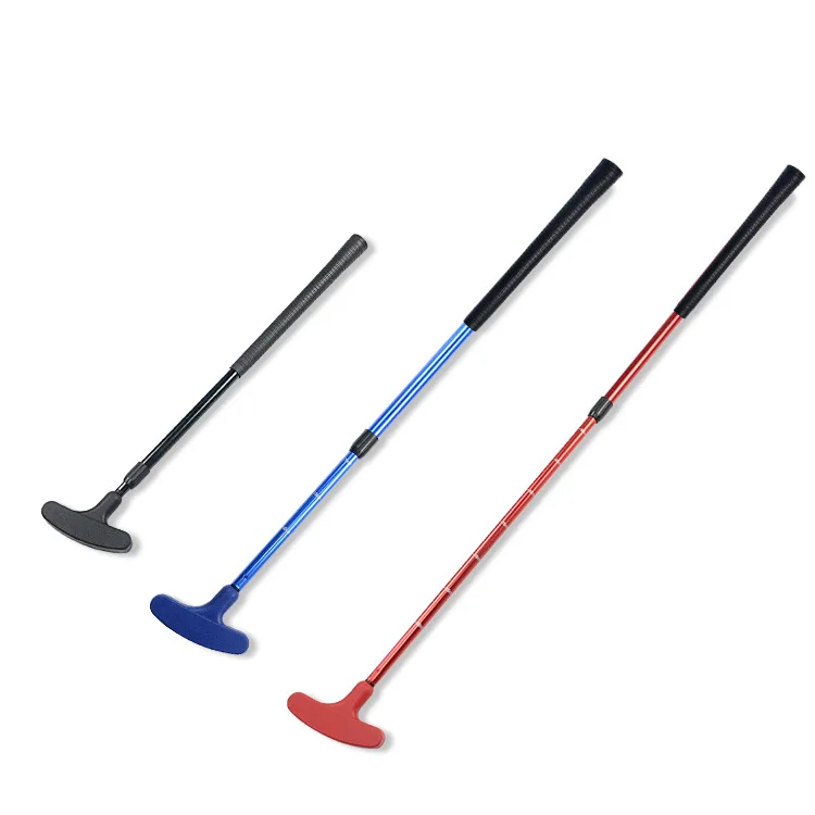 

Adjustable Length Golf Putter Double-Sided Telescopic Club for Adults And Children Silicone Club Head Aluminum Alloy Rod Body
