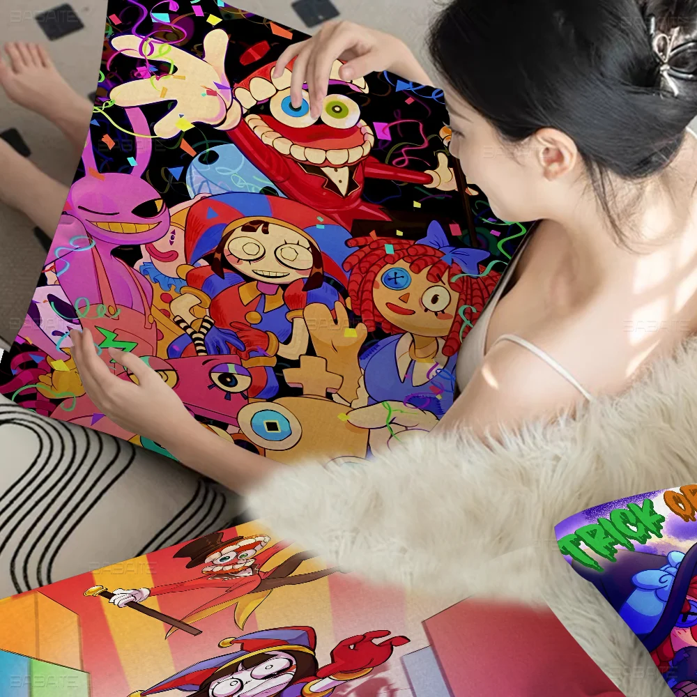 Cartoon The A-Amazing D-Digital C-Circus Pillow Cushion Cover Pillowcase Living Room Sofa Home Decor Customized