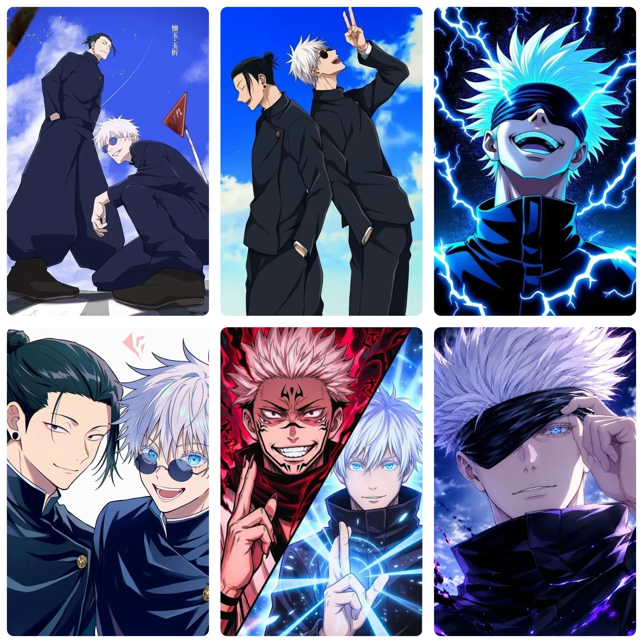 1 Box of 500/1000/1200/2000PCS Jujutsu Kaisen Puzzles Powerful Sorcerer Anime Jigsaw Puzzles Home Decoration Gift Frameless