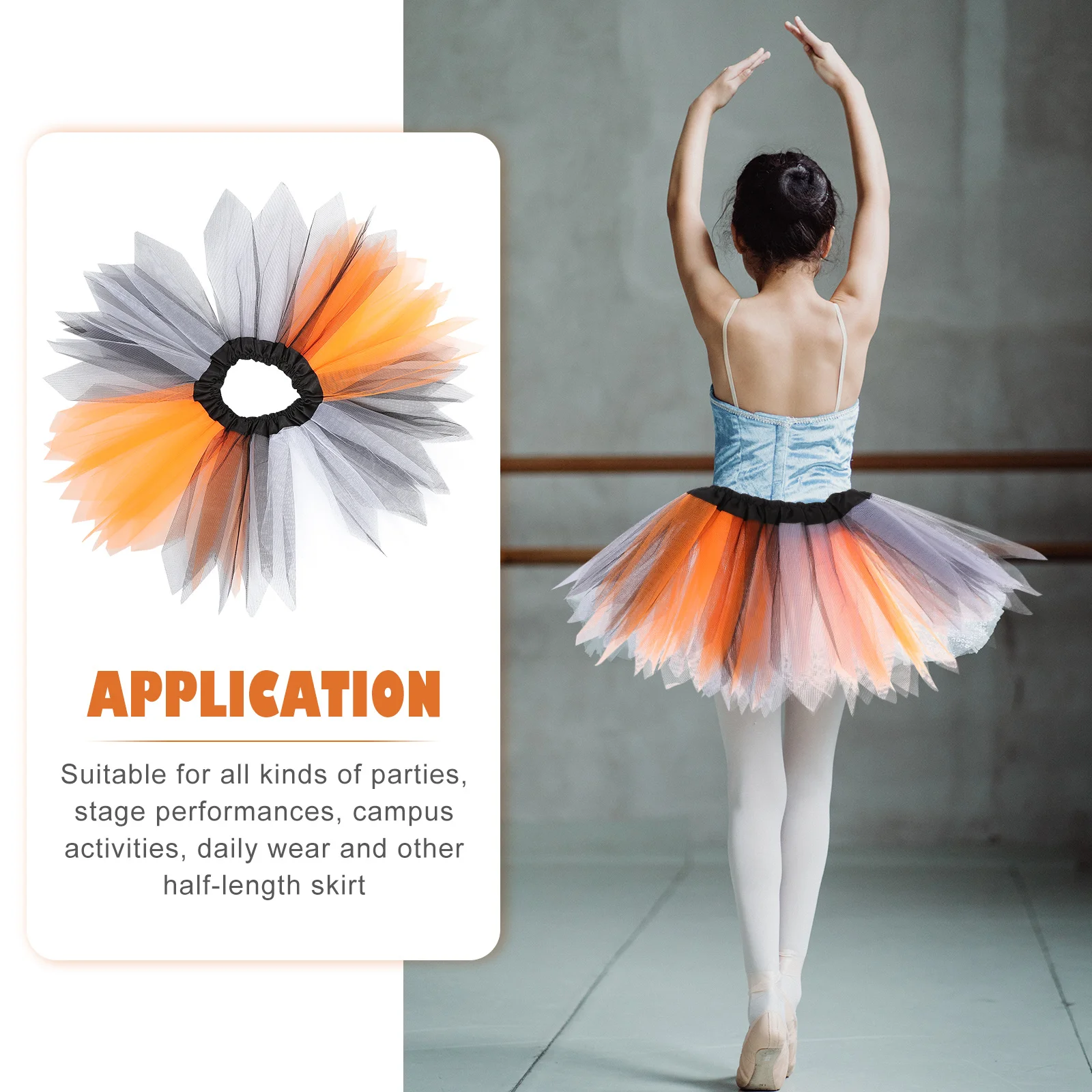 

1pc Rainbow For Girls Premium Tutu Tulle Pettiskirt Birthday Party Costume Kids Short Skirt Dance Performance Wear Halloween