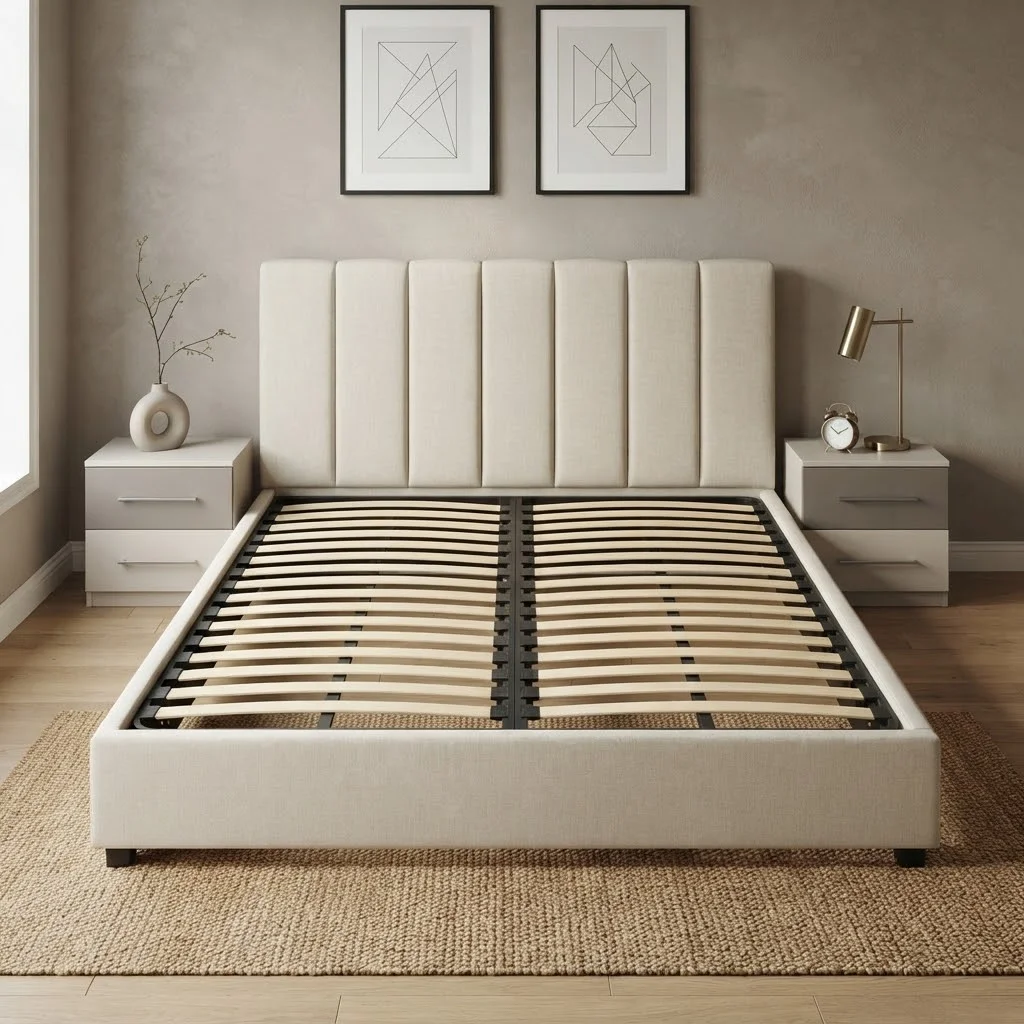 One Stop Hospitality Furniture Solution Dormitory Bed Slatted Bed Frame Is Convenient Disassemble the Bed with Storage Function