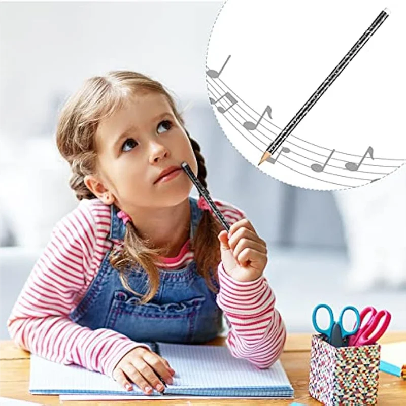 

NEW-Music Pencils Music Note Pencilpencils For Students Kids Classroom Music Party Favors