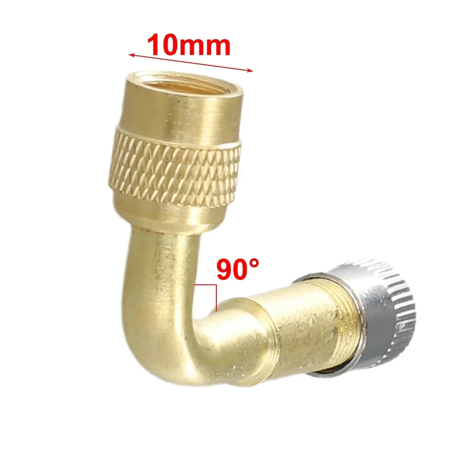 1PC Copper Tyre Valve Extension Adaptor Tire Stem Extender For Motorcycle 45°/90°/135° Valve Adapter Bike Accessories