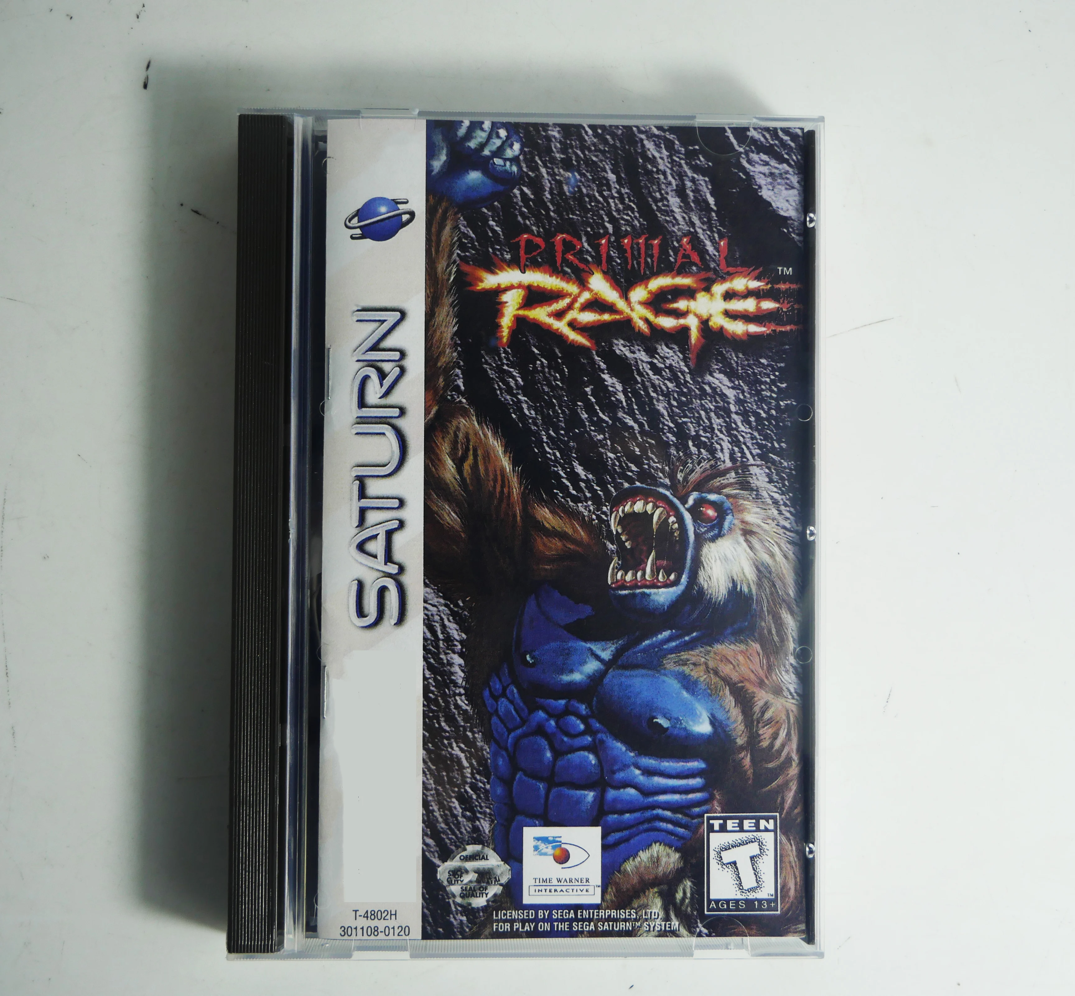 

Saturn Copy Disc Game Primal Rage With Manual Unlock SS Console Game Optical Drive Retro Video Direct Reading Game