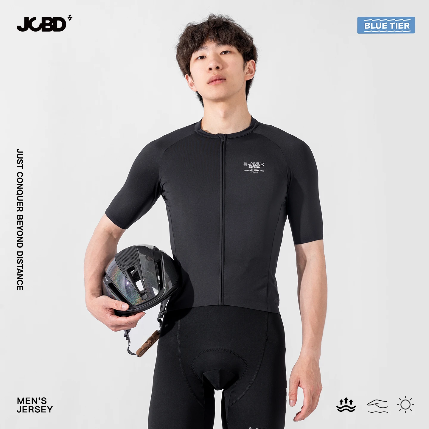 

JCBD Summer Men's Cycling Jerseys Short Sleeve Pro Road Racing Shirt Mountain Bike Clothing Slim Fit Quick-Dry Breathable MTB