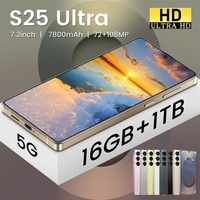 S25 Ultra 2025 New Smartphone HD Android 14 Mobile Phone Snapdragon 8 gen 3 Cellphone 5G Dual SIM 7800mAh Unlocking Cell Phone