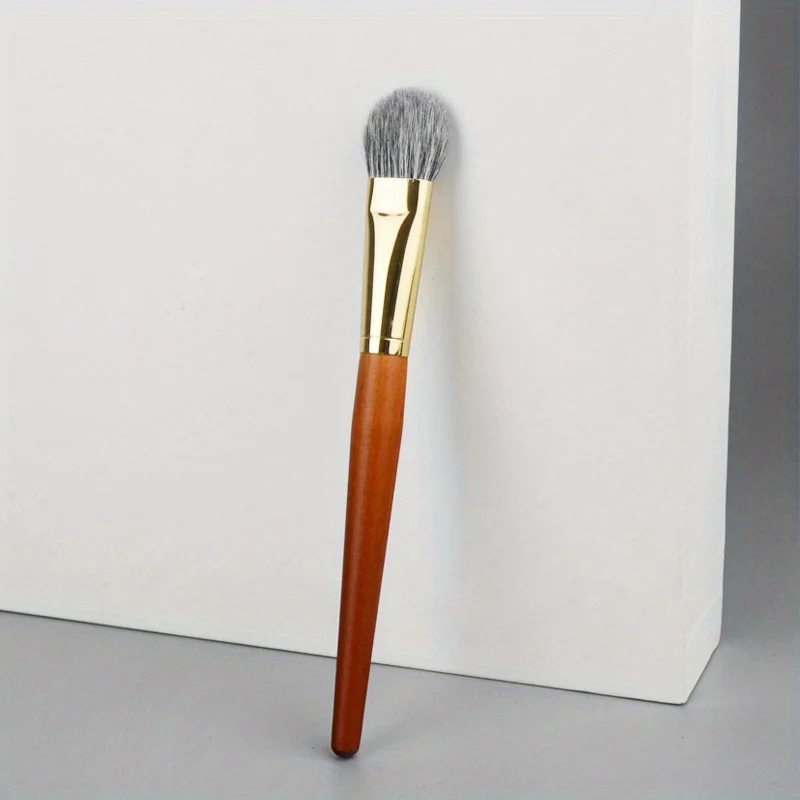 Natuurlijk haar Blush Brush Gezichtsdetail Schaduw Make-upborstels Geitenharen Blusher Bronzer Pro Essential Cosmetic Tools