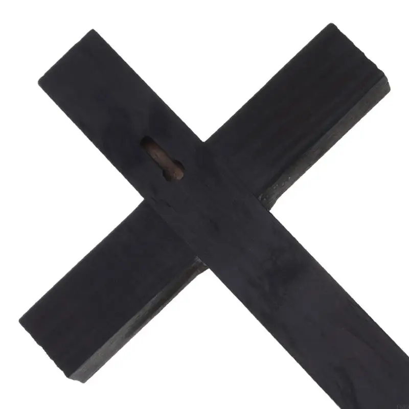 طاولة معلقة على الحائط من الخشب الصلب لزينة الصليب المسيح للصليب للمنزل مذبح مصلى الكنيسة ديكور هدية مسيحية 11 بوصة