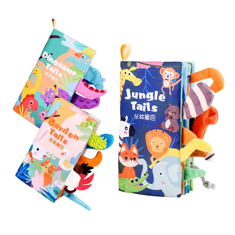 Livro de pano macio para bebês, Livro de roupas Montessori para crianças, Livro Educacional Silencioso Infantil, Presente Infantil, 0 a 12 meses, 1