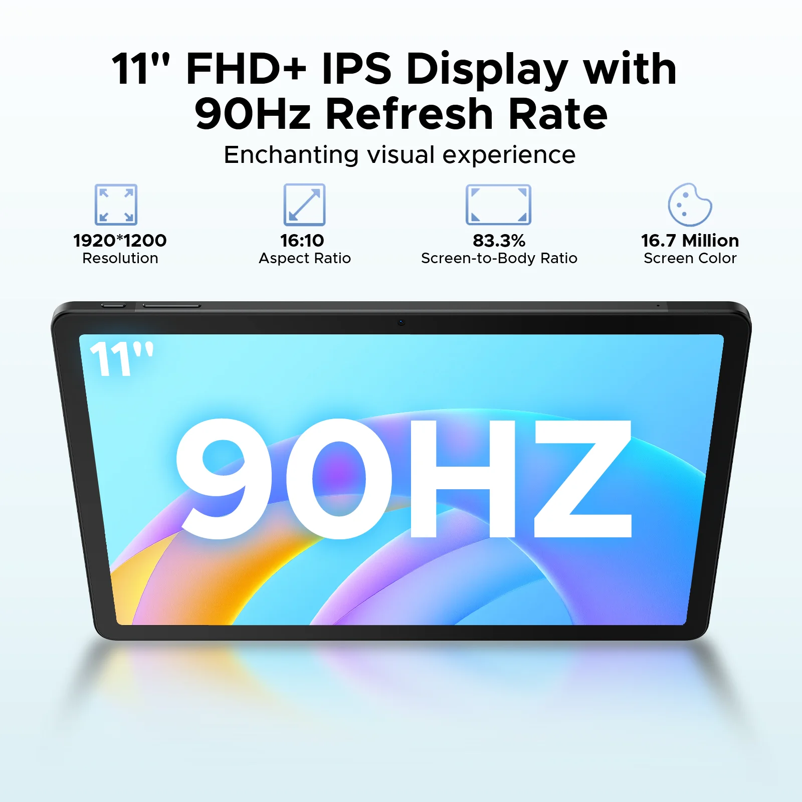 تابلت DOOGEE Tab E3 بشاشة 11 بوصة أندرويد 15 Gemini AI 7.5 ملم رفيع للغاية 32 جيجابايت (8 + 24) 256 جيجابايت مكبرات صوت مزدوجة بطارية 8800 مللي أمبير في الساعة وسادة ذكية