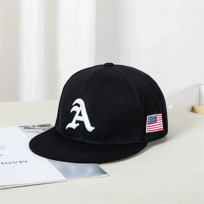 Unisex Gothic Letter American Flag Embroidery HipHop Hats Outdoor Casual Baseball Caps Man Woman Sunscreen Hat Gorras Hombre