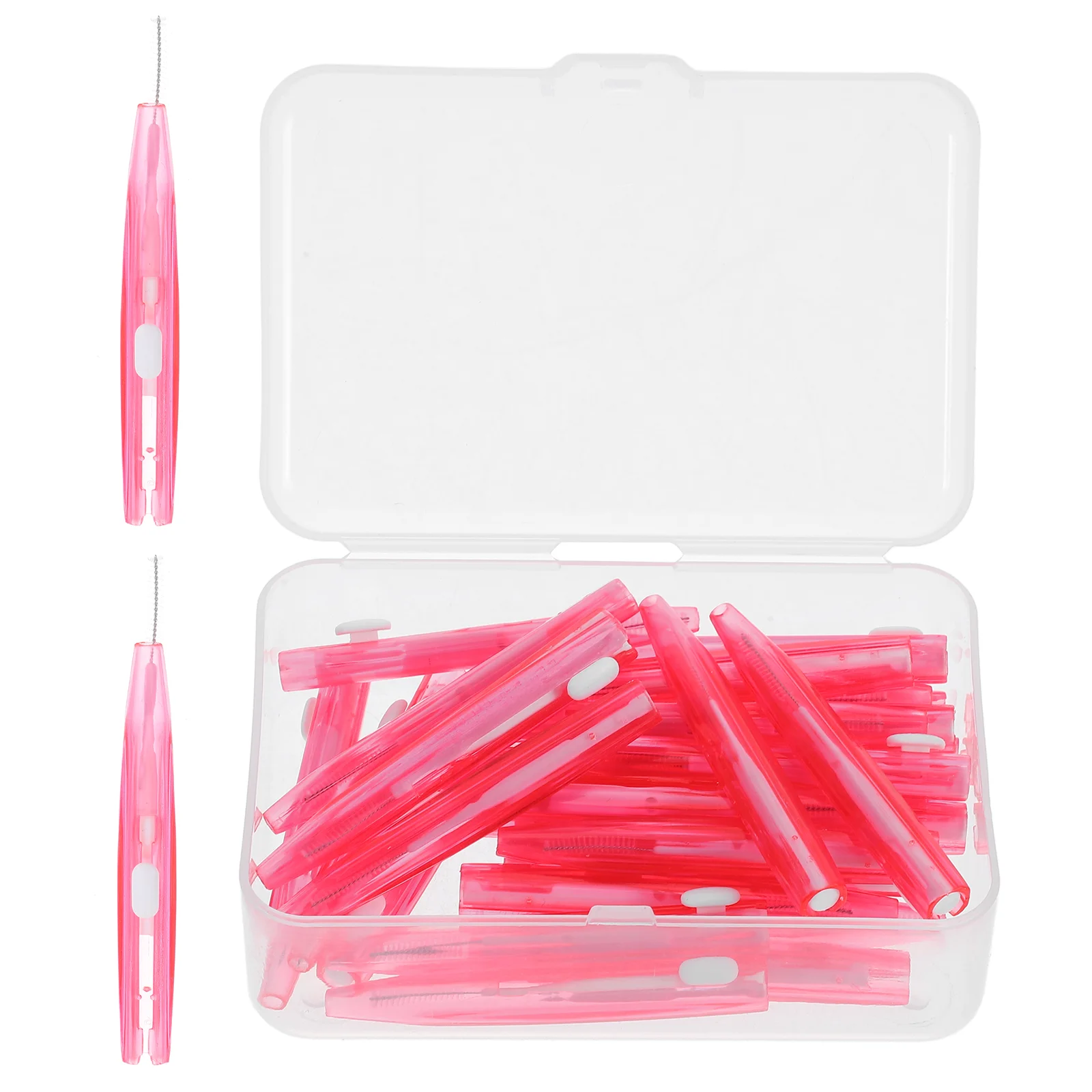 

Teeth Floss Brush Toothbrush Oral Care Tool Interdental Cleaners Pink Toothpick