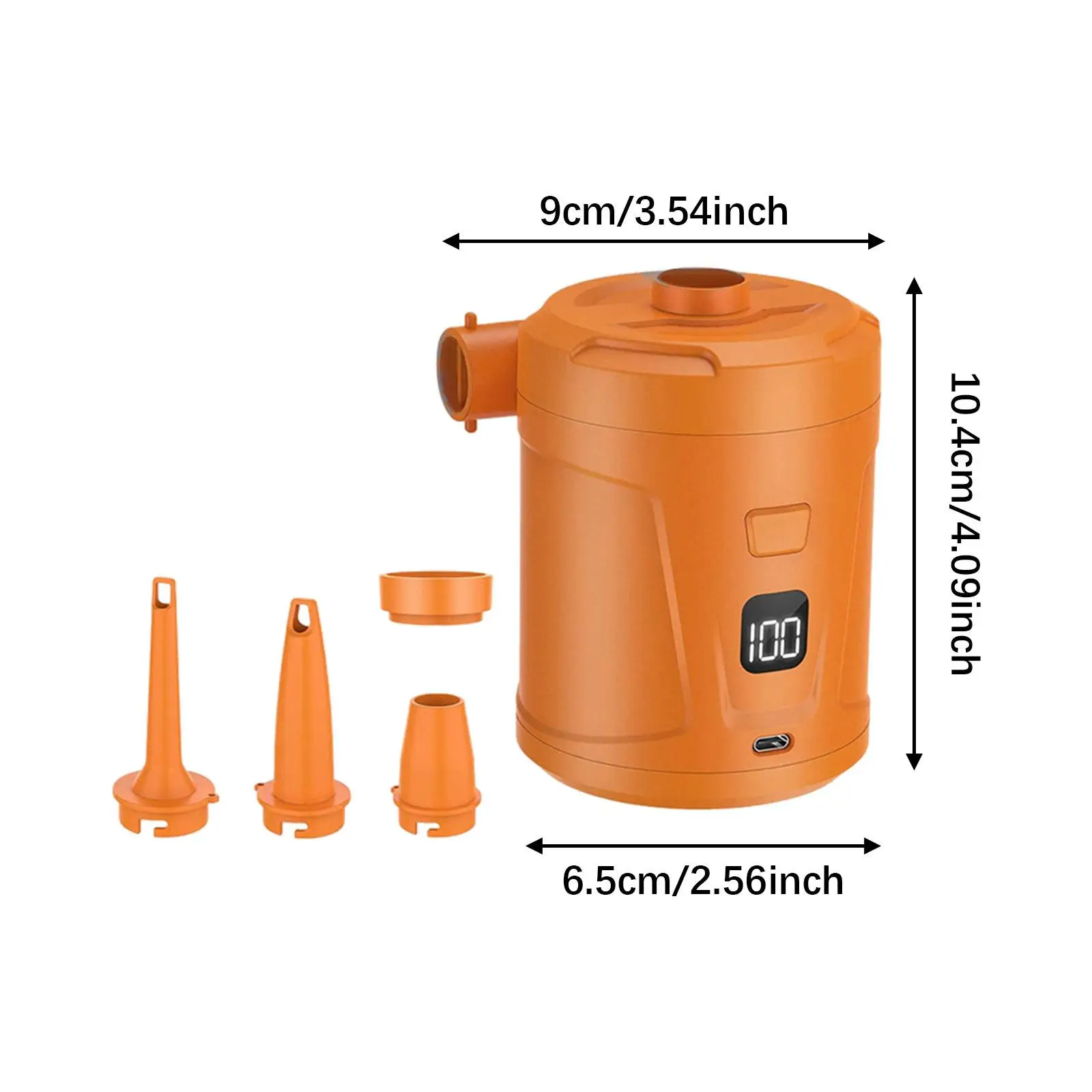 مضخة هواء كهربائية منزلية قابلة لإعادة الشحن للتخييم في الهواء الطلق مضخة صغيرة مدمجة لوسائد قابلة للنفخ حلقات السباحة سرير هوائي للقوارب