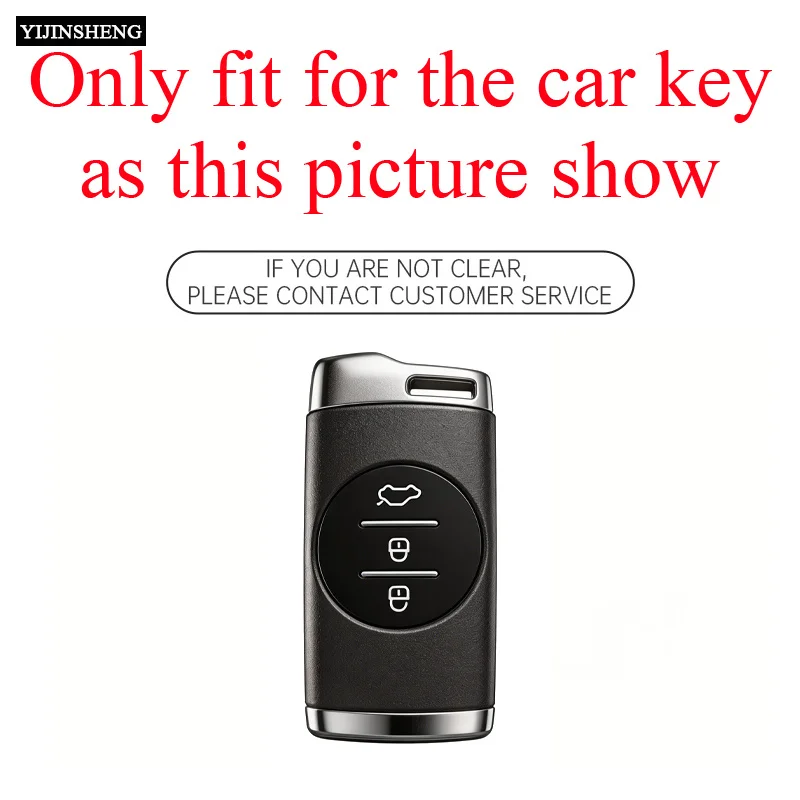 Zinc Alloy Car Key Case Cover For Chery Tiggo 7 Pro Tiggo 8 Pro Tiggo 5X EXEED TX TXL LX 3 Button Smart Remote Fob Shell