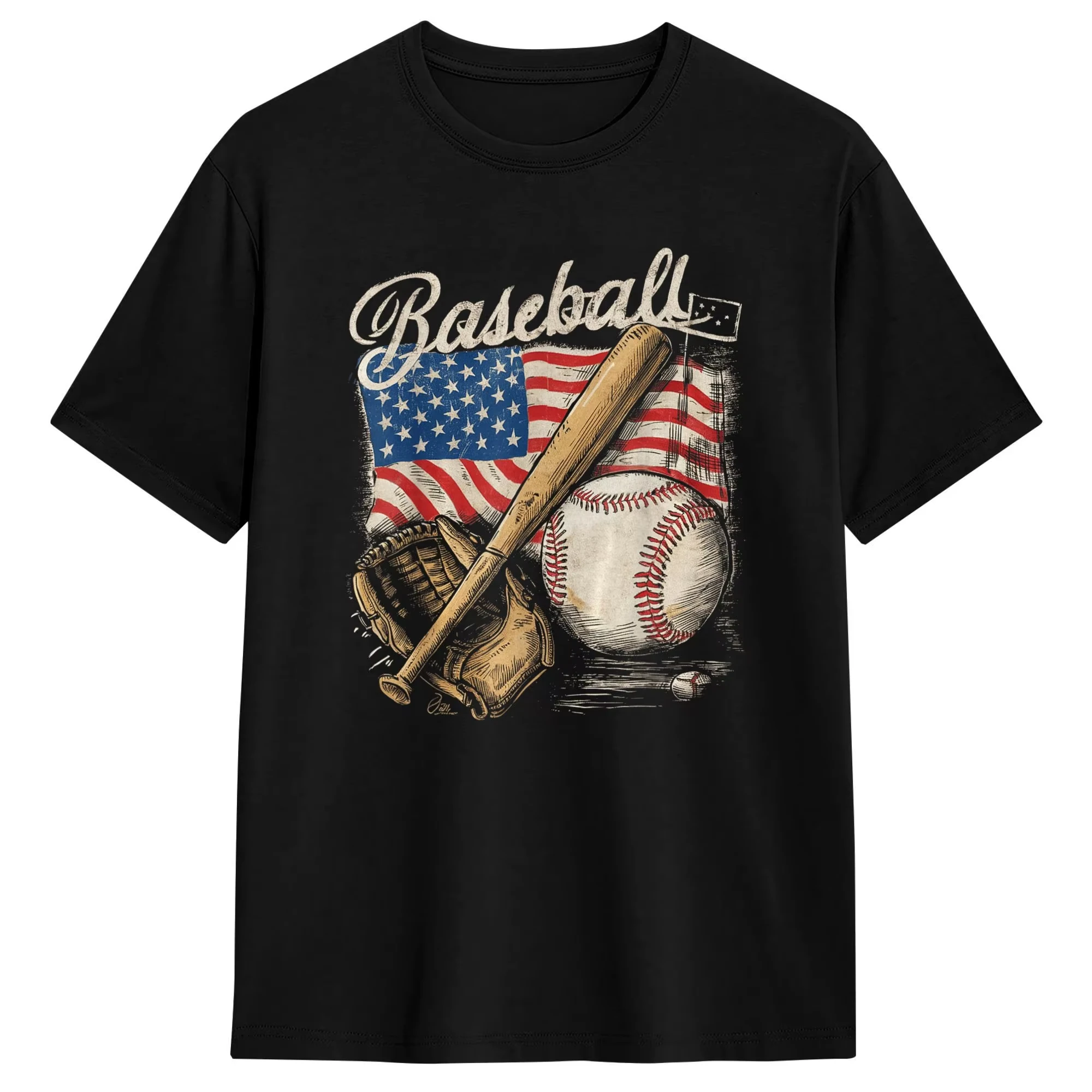 Baseball Drip Gifts Baseball Life Style Cotton T Shirt For Men Summer Streetwear Fashion Graphic Short Sleeve Unisex Tee