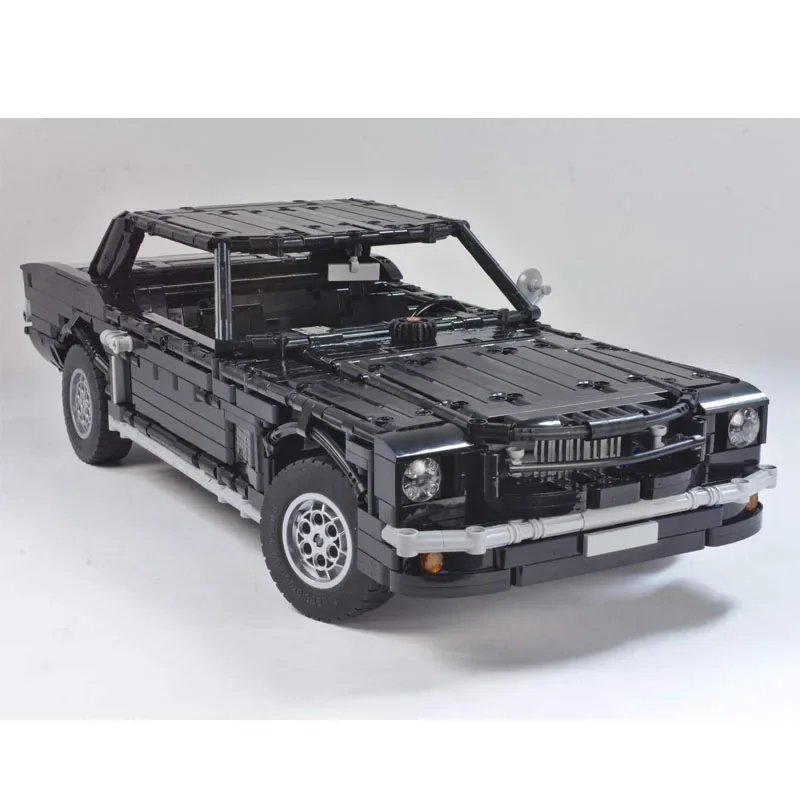 MOC-47038 Model Blok Bangunan Mobil Balap Sport Ikonik Hitam Klasik Era 90-an 2544 Bagian MOC Kreatif Hadiah Mainan Ulang Tahun Anak Laki-laki