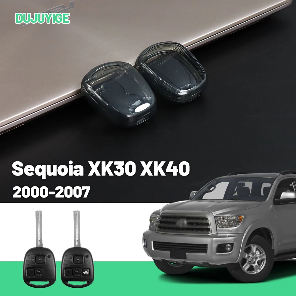 

Clear TPU Car Key Case For Toyota Sequoia XK30 XK40 2000-2007 Key Fob Cover Protector Shell Auto Accessories 2001 2002 2003 2004