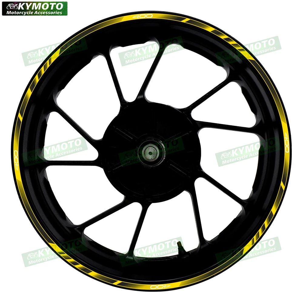 

For Z400 Z400 motorcycle accessories 17 inch front and rear wheel decals hub modified reflective wheel rim sticker decoration