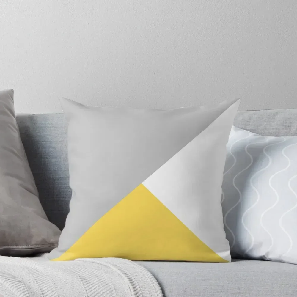 

Tricolor Silver Gray Mustard Yellow And White Throw Pillow Ornamental Pillow Pillow Case Christmas Pillowcase Cushion