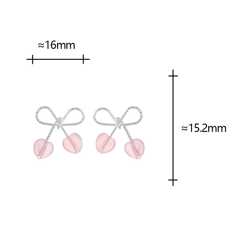 

Real 925 Sterling Silver Mini Hollow Bowknot Stud Earrings for Women Minimalist Cute Fine Jewelry Light Luxury Accessories