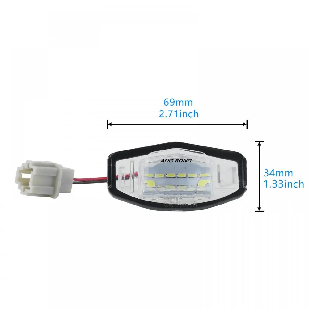 2pcs New White LED License Plate Light Fit Honda Civic Sedan Accord Acura TSX RL - Image 4