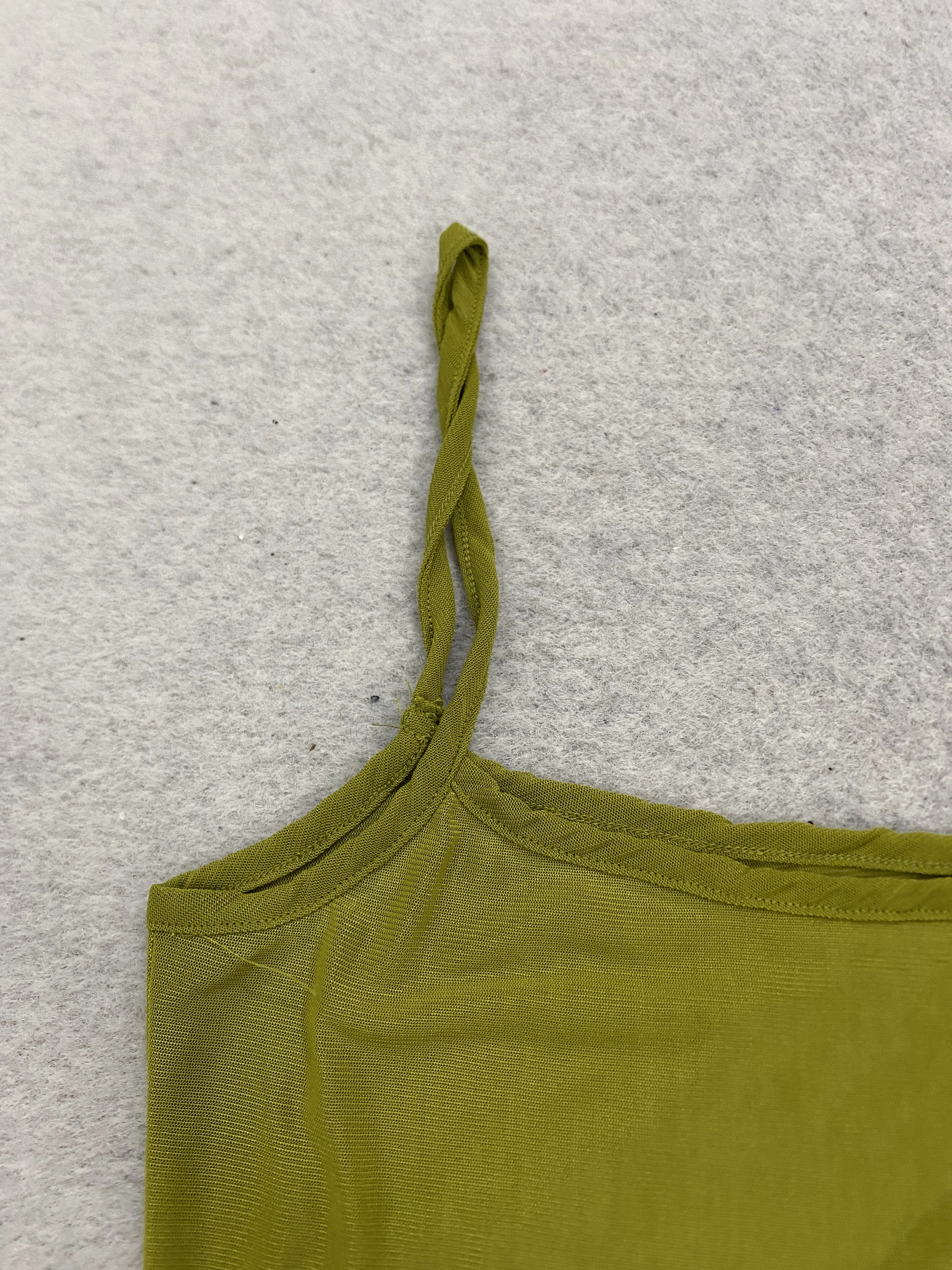 Damen Sommer Hochgeschnittenes Rückenfreies Ärmelloses Top Süßes Heißes Sexy Transparentes Spitzen-Top in Unifarbe mit Schlankem Schnitt und Neckholder-Ausschnitt (ohne Unterwäsche) – Detail 6