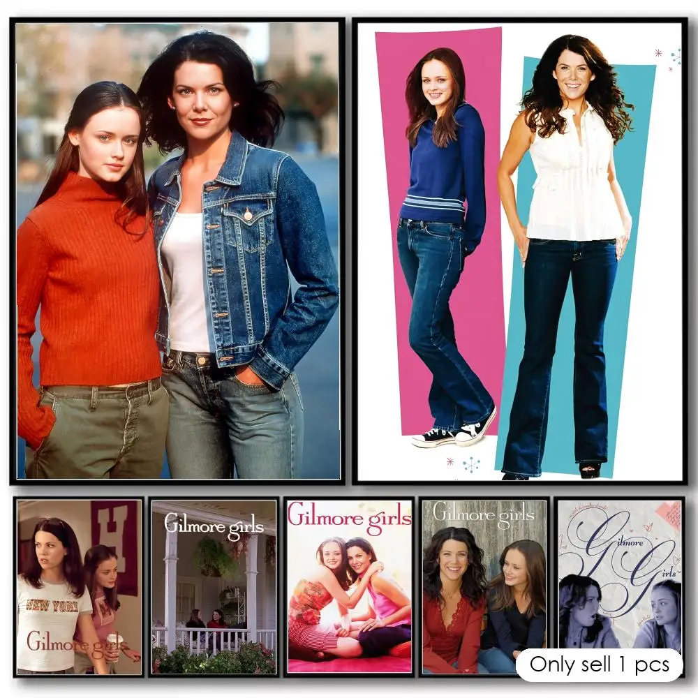 G-gilmore Girls TV Painting Calligraphy Cotton Canvas Wall Art Poster Quality Decor Painting for Home Decor
