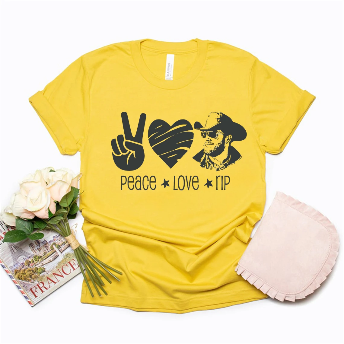 Paz amor rip camiseta rip wheeler tshirt camisas do vintage para as mulheres verão manga curta t camisa feminina casual camisetas topos