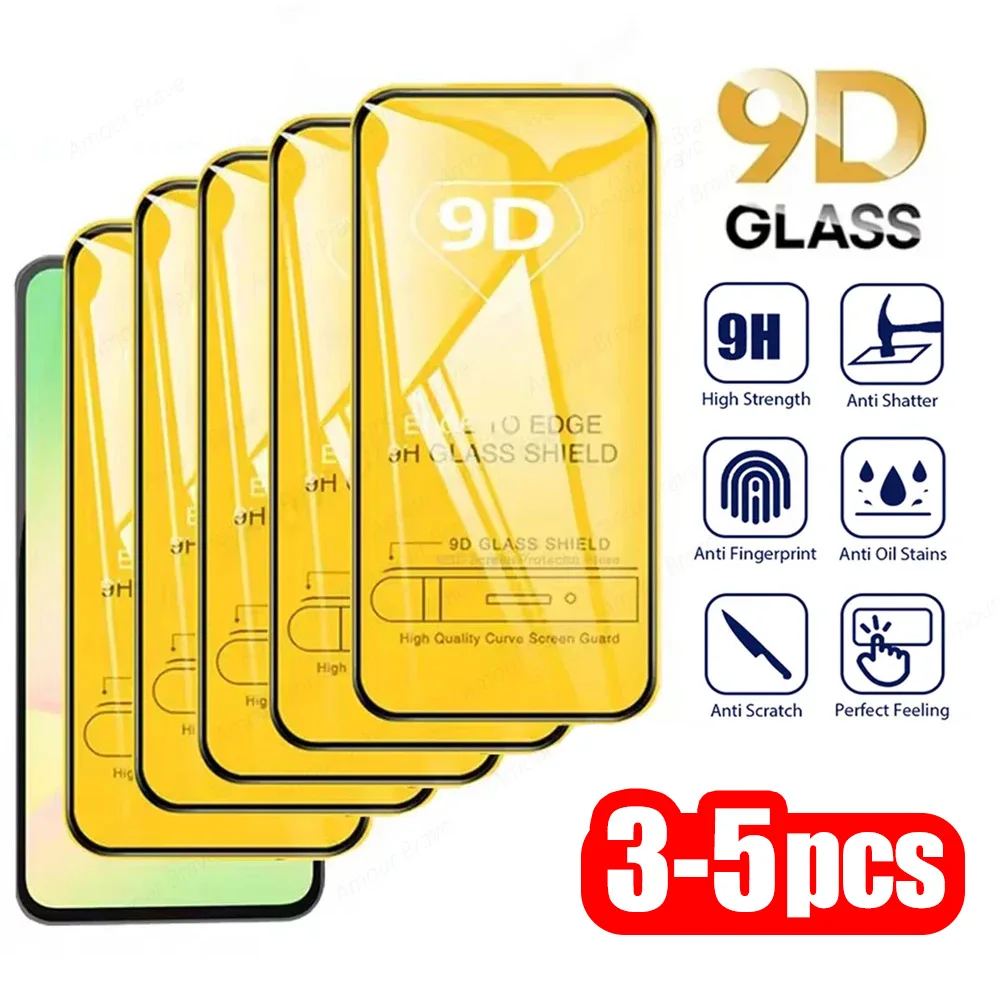 3-5 Stück Panzerglas für Samsung S25 Ultra S24 Plus S23 S22 S21 S20 S10 Lite M62 M53 M44 M34 M31 M21 M15 F16 Displayschutzfolie
