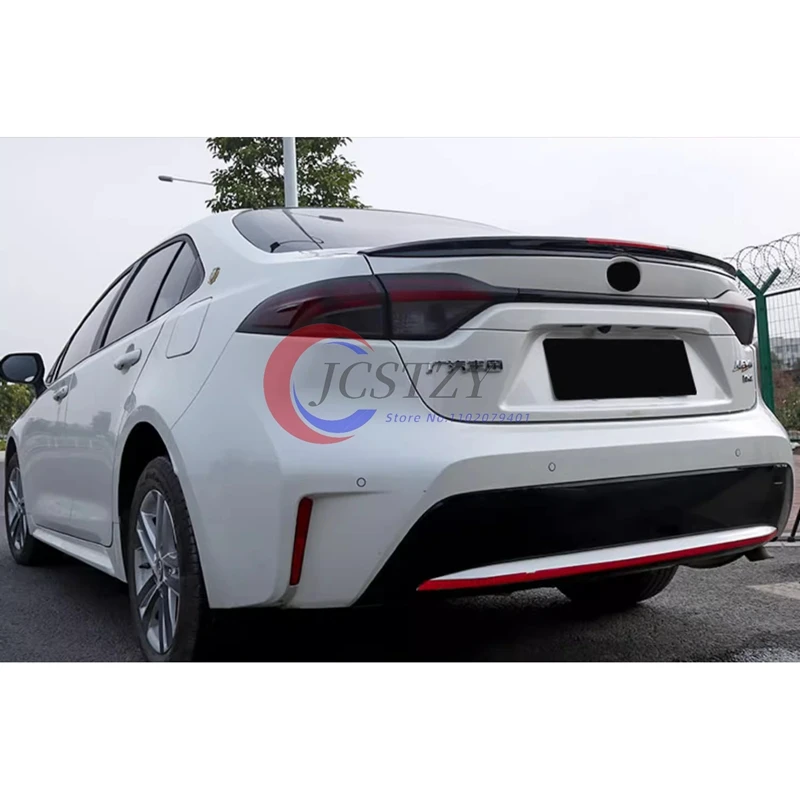 Para Toyota Corolla Spoiler 2019 2020 2021 2022 ABS material plástico sin pintar ala trasera maletero cubierta de maletero estilo de coche