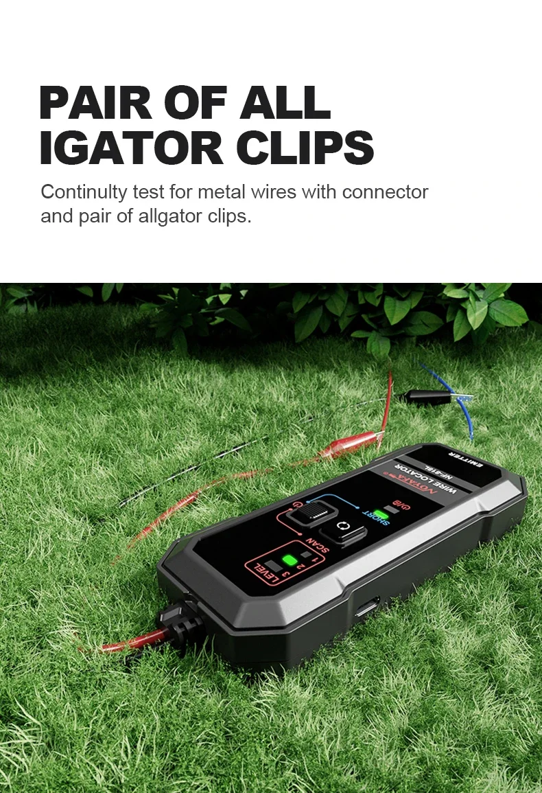 Noyafa NF-818L Cable Locator Detector Underground Network Cable Tracker with Anti-Interference Technology Fault Identification