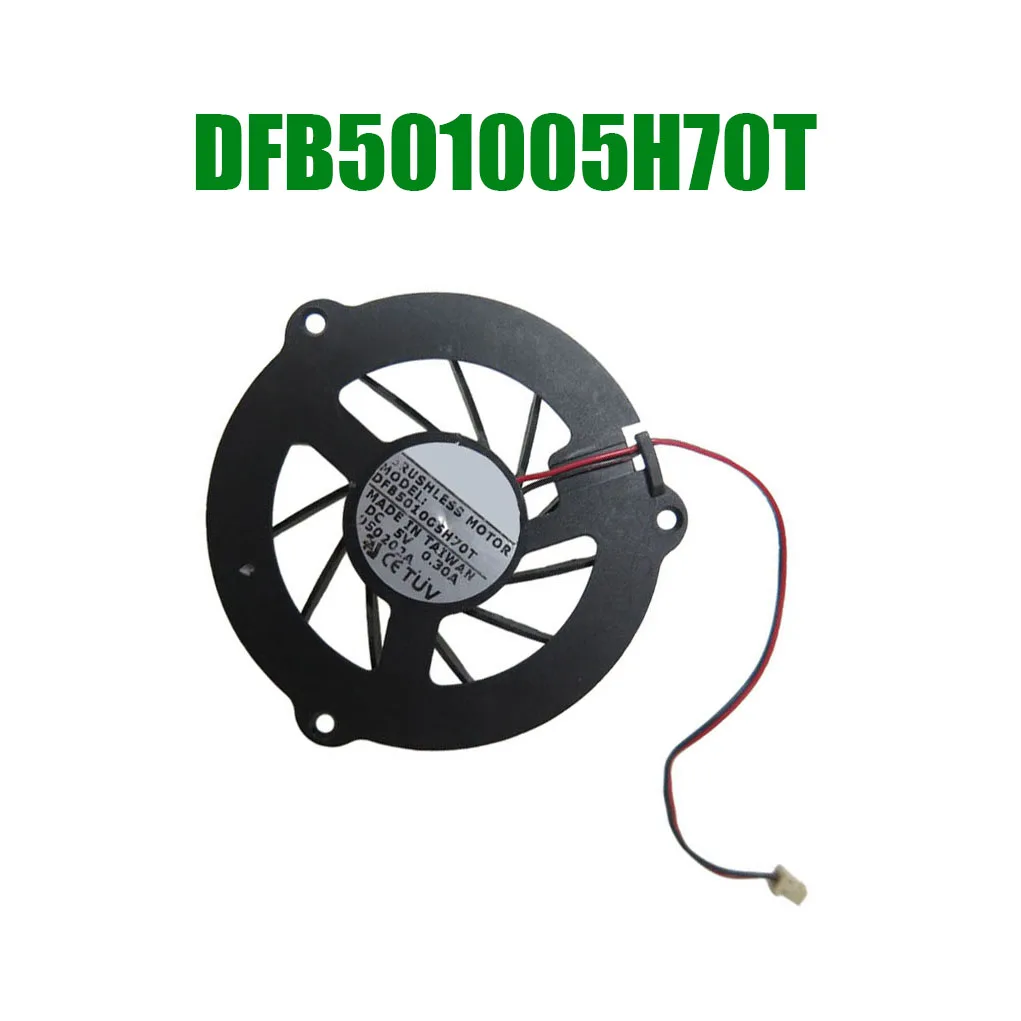 For Forcecon DFB501005H70T DC5V 0.30A 2PIN 2Lines Cooling Fan
