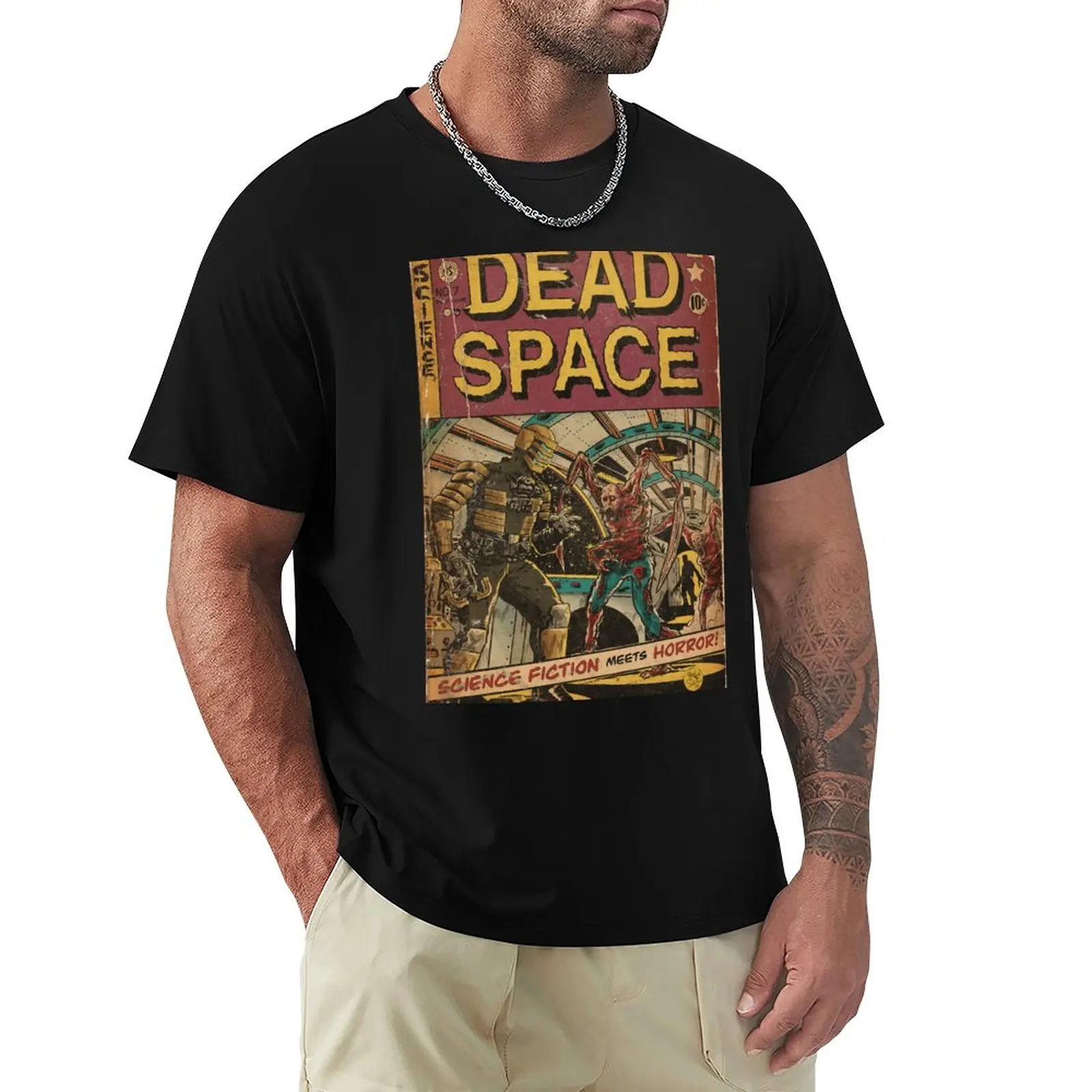 

Dead Space fan art comic cover T-Shirt tops Short t-shirt t shirts for men pack