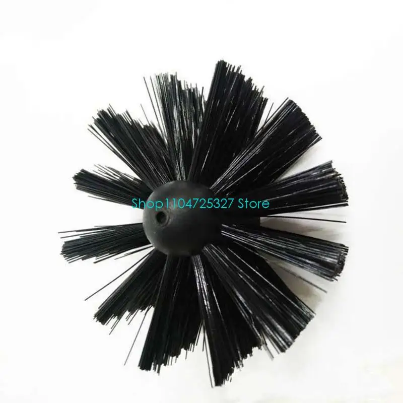 D8KF Bendable Chimney Set Flue Cleaner with Nylon Construction for Tight Space Includes Replacement Brush Head
