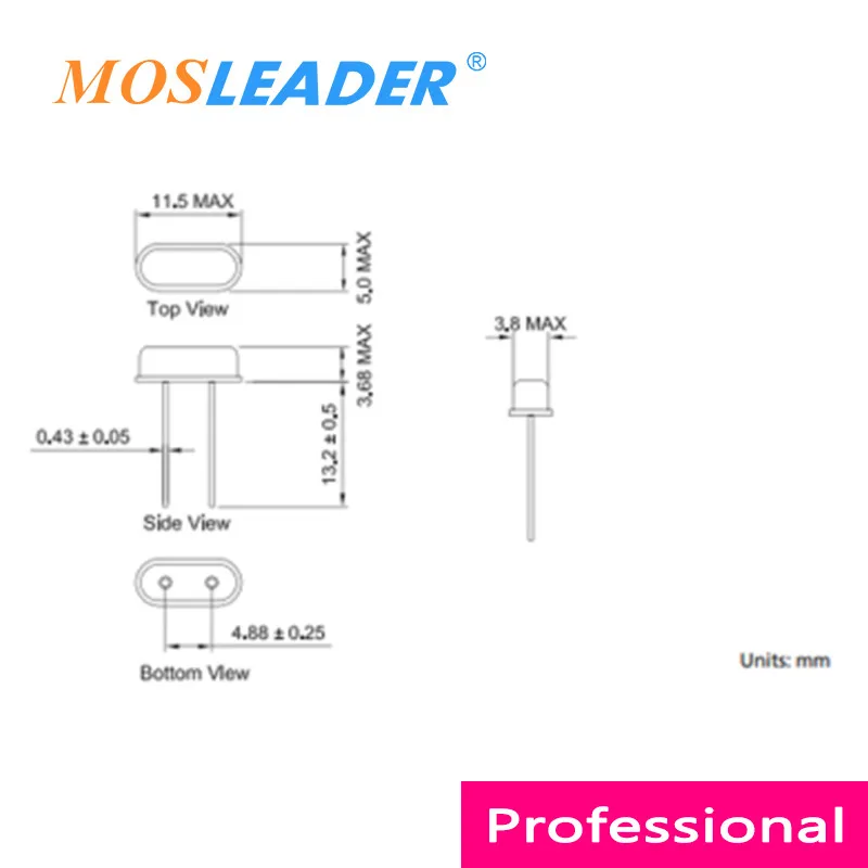 Mosleader 1000шт DIP 49S 3. 579545 MHZ 6,7458 МГц 11,0592 МГц 22,1184 МГц 3 м 6 м 11 м 22 м пассивный кварцевый генератор DIP кристаллы