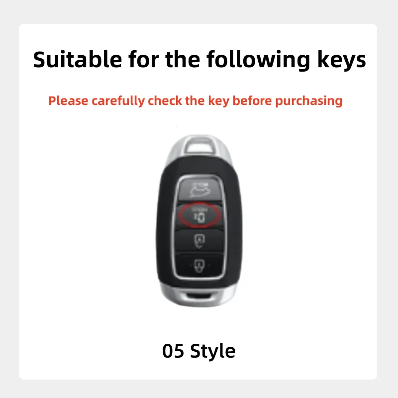 Zinc Alloy Car Key Case Cover For Hyundai N Line I30 Ix35 Azera Santa Fe KONA Encino Solaris Grandeur Ig Accent Palisade Fashion - view 2