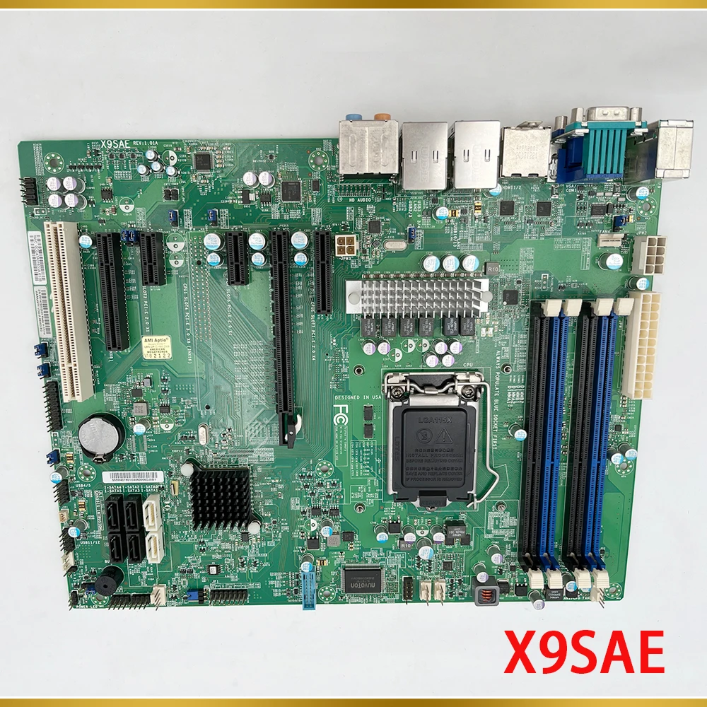 For Supermicro Server Motherboard Xeon E3-1200 v2 Series Core i7/i5/i3 (non-ECC UDIMMs Only) Processors LGA1155 DDR3 x9sae