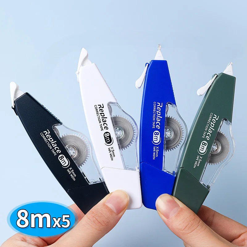 4color correction tape roller white sticker tape student simple mistake eraser tape school office supplies stationery