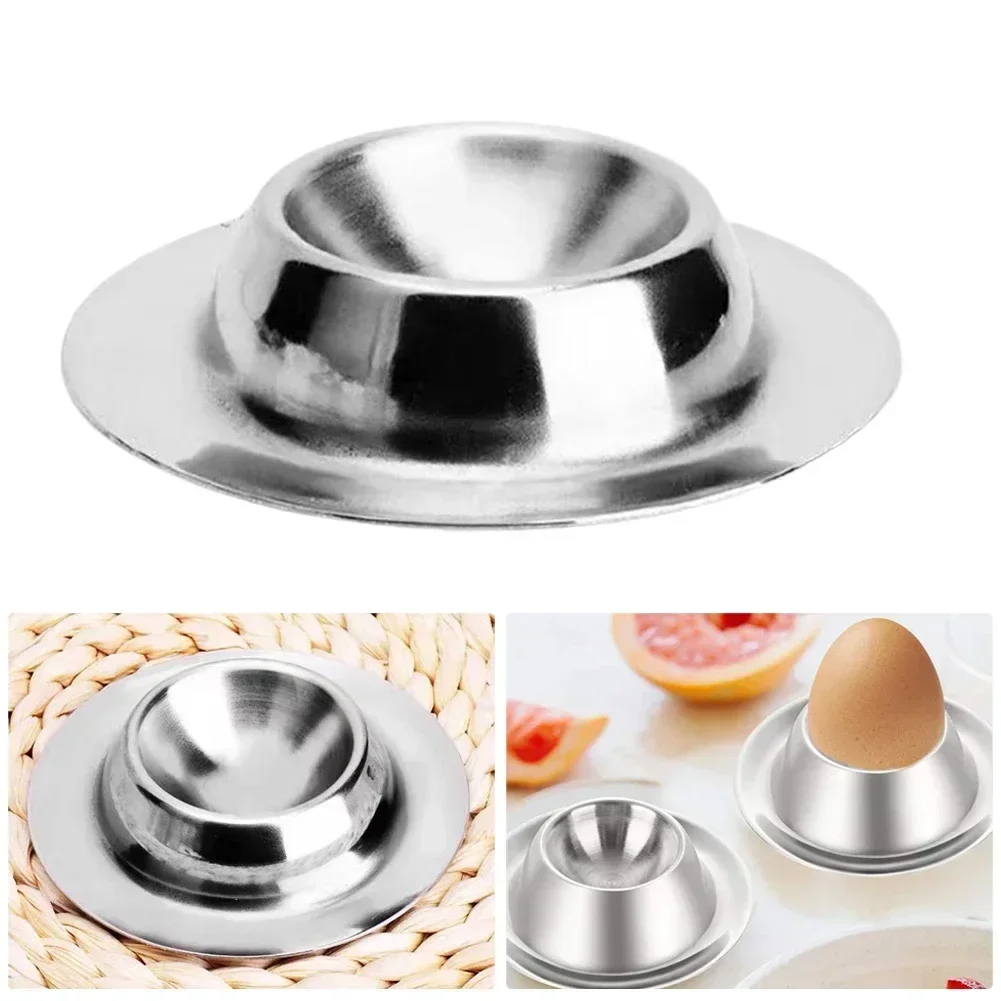Egg Cup Egg Tray Stainless Steel Soft Boiled Egg Cups Holder Stand  For Restaurant Safe Egg Tools Kitchen Tools