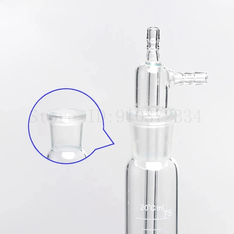 Botol Penyerap Dampak Besar Borosilikat Tinggi 10 25 50 75 125 250 275Ml Botol Pengambilan Sampel Gas Dampak