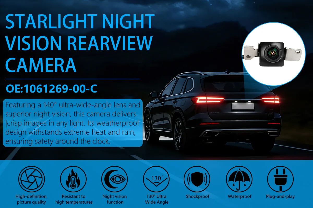 Parksensor-Rückfahrkamera 1061269-00-C für Tesla Model S X 2012-2021 Ersatz für 106126900C Rückfahrkamera – Detail 1