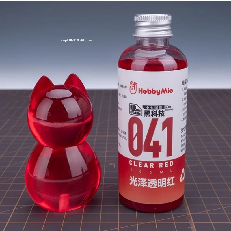 100ml/Bottle Model Pre-tiao Paint Transparent Color Series No Dilution Handmade DIY Gundam Military Model Doll Figurine Paint